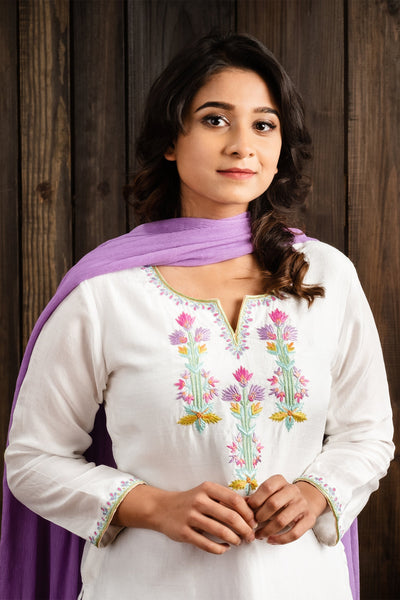 Lilac kurta set